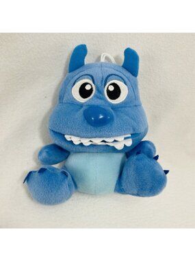Blue Monster Plush Toy Hangtag Backpack Hang Attachment Mirror Suction Cup Kid